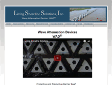 Tablet Screenshot of livingshorelinesolutions.com